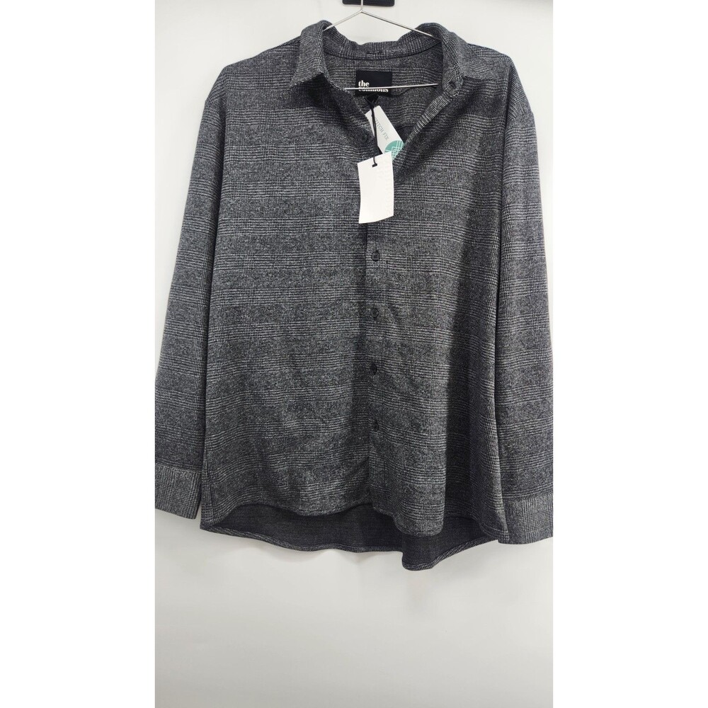 The Commons Men's Navy XXL Tall‎ Jacquard Knit Shirt NWT